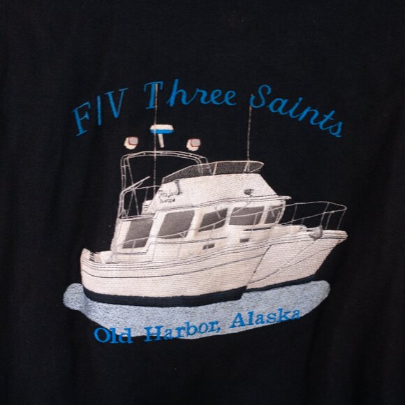 Vintage Wool & Leather Insulated Leatherman Jacket with Custom Embroidery - XL - Picture 9 of 9